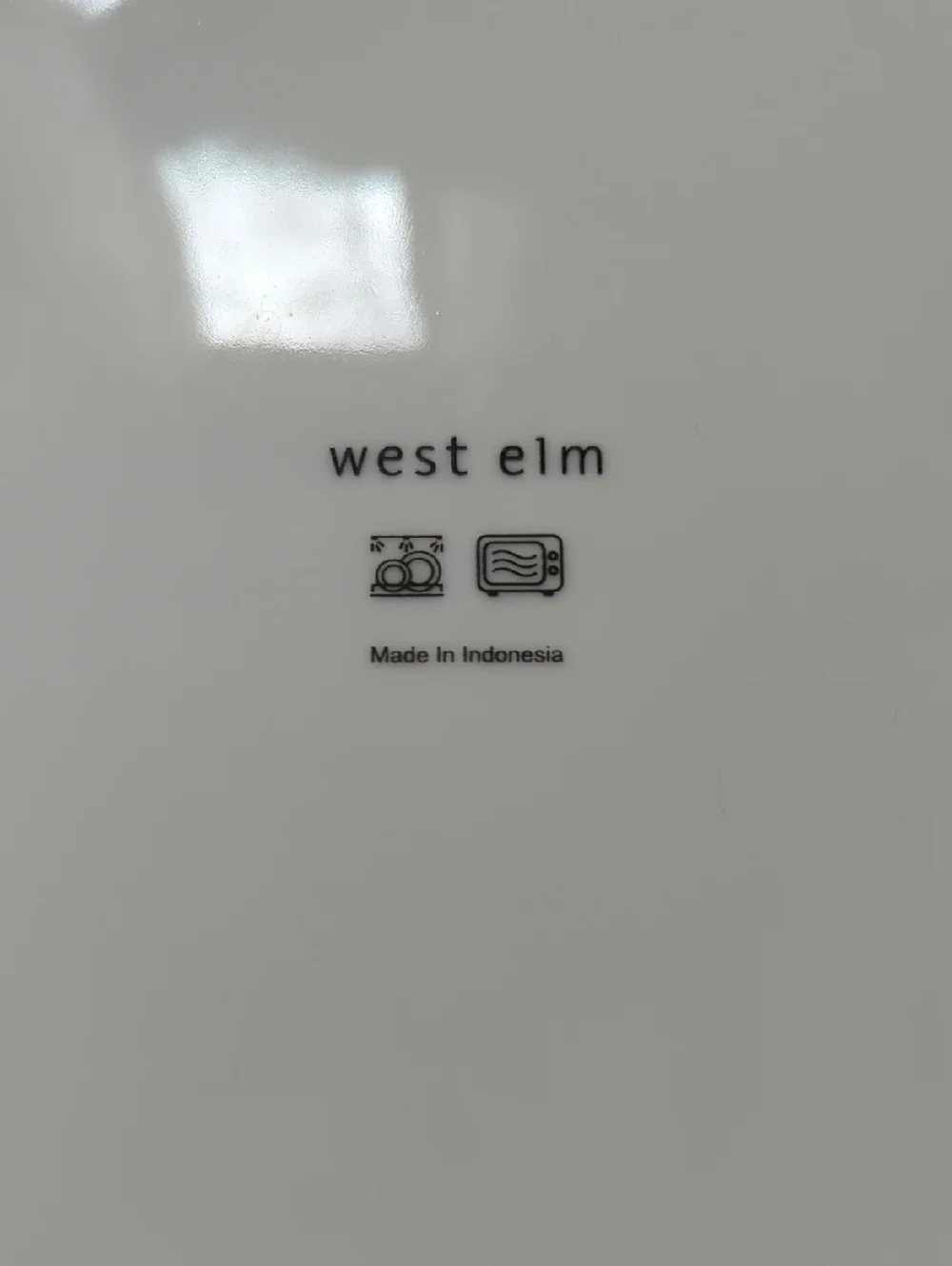 West Elm White Porcelain Organic Salad Plate - Single Dish